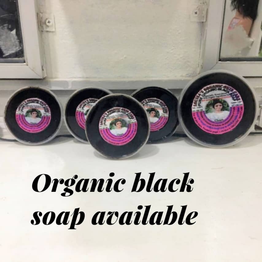 Black organic soap